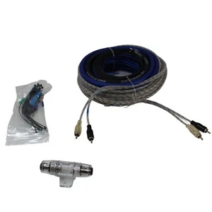 Full Tilt 4 Stärke AWG blau/schwarz Verstärker/Amp Kabel Kit - Bild 1 von 5