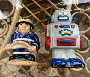 Retro Robot Ceramic Money Box By Transomnia Fireman Money Box:No Makers Name(Y) - Picture 1 of 6