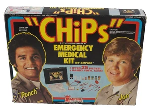 Famous TV Show CHiPs Jon Baker & Ponch Emergency Medical Kit Empire Toys 1977 - Picture 1 of 12