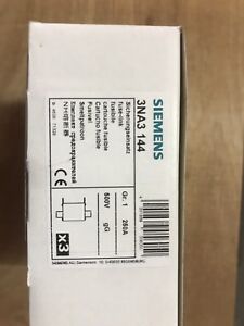 3 OFF Siemens 3NA3 144 LV HRC Fuse Links 250A  500v