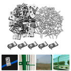  100 Pcs Metal Clamps Fence Assembly Wire Pet Cage Clips Bailing