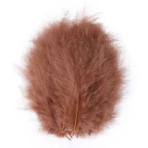 50pcs  Fluffy Turkey Marabou Feathers  DIY Craft Party 10-15 cm/4-6 inches - Picture 1 of 31