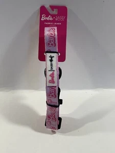 NEU Barbie Sassy Woof Stoff Hundeleine 60 cm lang rosa - Bild 1 von 9
