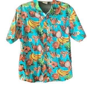 Ron Jon Surf Shop - Fruity Fun - Hawaiian Shirt – 100% Cotton - Men’s Large - Picture 1 of 6