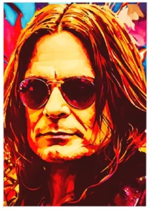 OZZY OSBOURNE * Custom ACEO * Fun Novelty * MUSIC ARTIST * Art Card * ATC - Picture 1 of 2