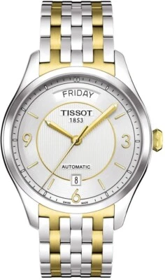 ¡NUEVO! Reloj pulsera automático de dos tonos Tissot para hombre T038.430.22.037.00 T-One GTS Foto 1 de 4