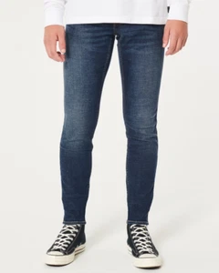Men's Hollister Dark Wash Super Skinny Jeans || 29x30 - Picture 1 of 8