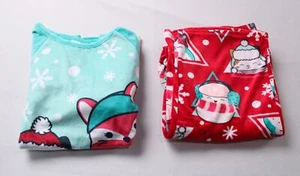 Squishmallow Girl's 2-Piece Bunny Fleece Pajama Set CG2 Teal Size 12 NWT - Picture 1 of 10