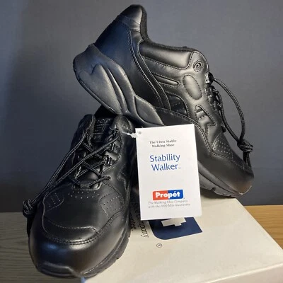 Zapatillas deportivas Propet Stability Walker para mujer 8,5 W negras para caminar W2034 Foto 1 de 4