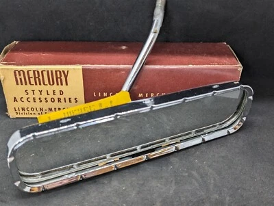 NOS 1954 1955 MERCURY MONTEREY MONTCLAIR NON GLARE MONTCLAIR REAR VIEW MIRROR - Image 1 of 4