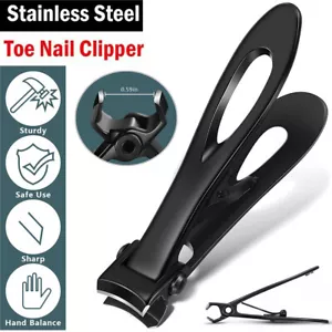Professional Extra Large Toe Nail Clippers For Thick Nails Heavy Duty Stainless - Picture 1 of 12