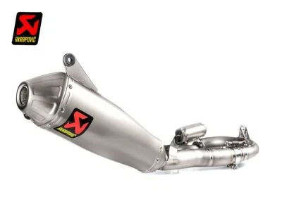 ECHAPPEMENT COMPLET EVOLUTION AKRAPOVIC TITANE POUR FANTIC XXF 450 / XEF - Photo 1/4