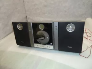 PHILIPS MC235B/37 Micro Home System Shelf CD Player AM FM Radio W/Speakers - Picture 1 of 2