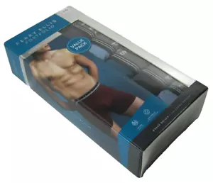Perry Ellis Men's 6 Microfiber Boxer Briefs Large (36-38) Black/Gray/Blue - Picture 1 of 3