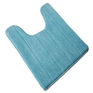 Bathroom Contour Rug Non Slip Toilet U Shaped Bath Mat Absorbent Thick Soft Rug - Picture 1 of 3
