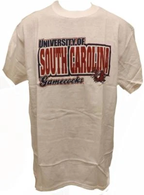 NEW South Carolina USC Gamecocks MENS Sizes M-L-XL-2XL White Shirt - Image 1 of 4