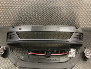 FITS VW GOLF MK7.5 GTI FRONT BUMPER COMPLETE 2017-2020 MK7.5 UPGRADE - Picture 1 of 9