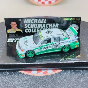 MINICHAMPS 1/64 Michael Schumacher Mercedes-Benz 190E Evo 2 #20 DEKRA MSC641102 - Picture 1 of 8