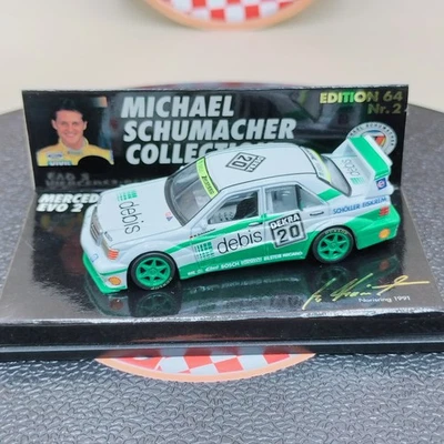 MINICHAMPS 1/64 Michael Schumacher Mercedes-Benz 190E Evo 2 #20 DEKRA MSC641102 - Image 1 of 4