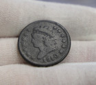 1810/09 US LARGE CENT 1C FINE DETAILS  CORROSION 