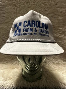 Sombrero Purina Vintage Carolina Farm And Garden Asheville NC 704 - Imagen 1 de 8