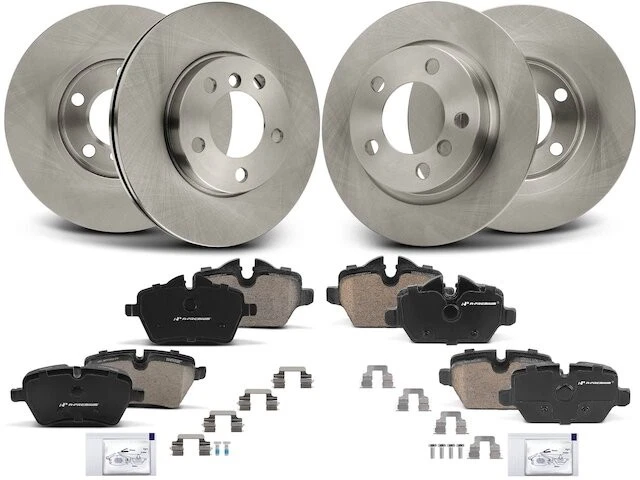 Kit de pastillas de freno y rotor 66DH57R para Mini Cooper Countryman 2011-2016 1,6 L 4 cilindros Foto 1 de 1