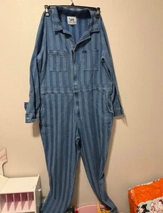 Lee Union-Alls Jumpsuit Damen Gr. XL blau Denim Eisenbahn gestreift Overall (2) - Bild 1 von 6