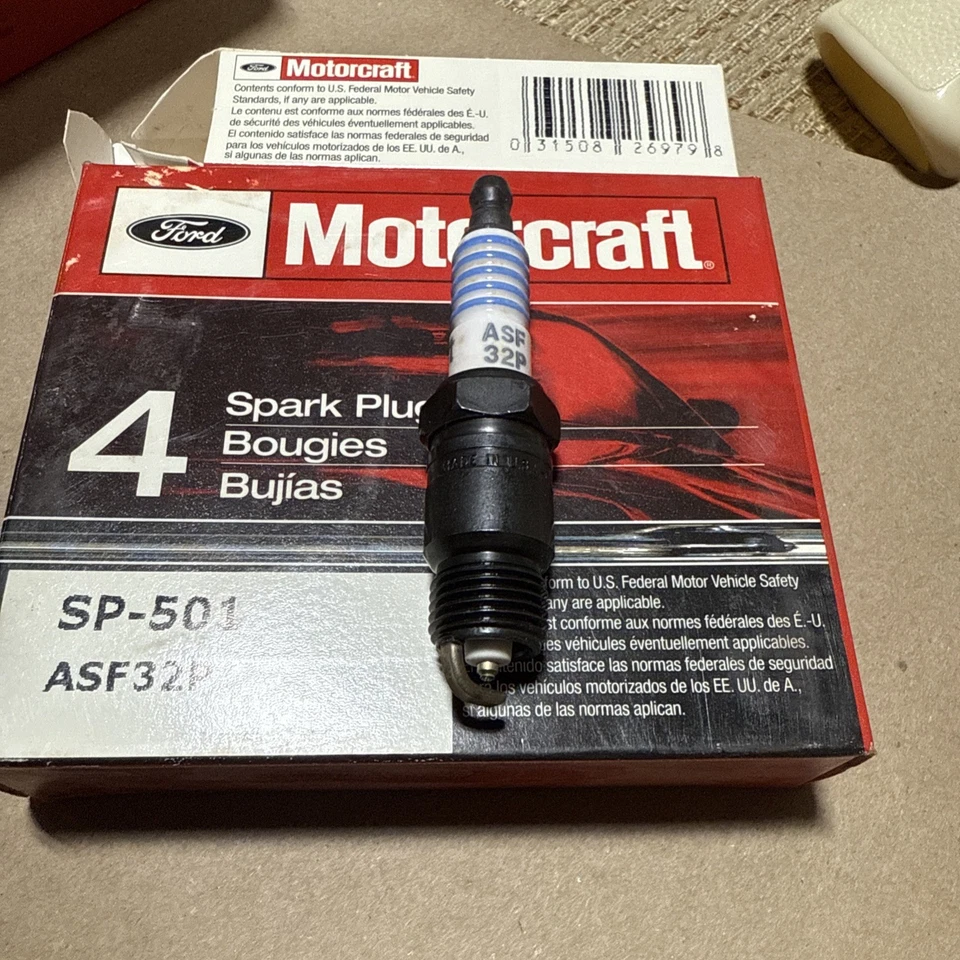 PACK DE 4 BUJÍAS OEM FORD ASF32P MOTORCRAFT SP501 Bronco E-F-150-350 96-97 Foto 1 de 4