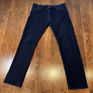 Hugo Boss Mens Jeans 36x32 Blue Maine Regular Stretch Straight Denim W36 L32 - Picture 1 of 13