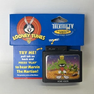 De colección 1998 Looney Tunes ACME Talking TV Imán Marvin The Martian RARO DIFÍCIL DE ENCONTRAR - Imagen 1 de 5