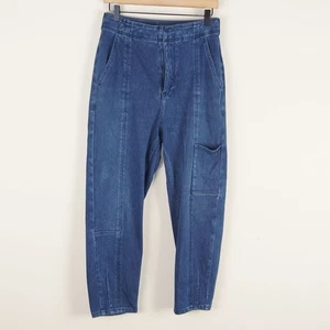 Anthropologie Pilcro High Rise Relaxed Jogger Jeans Cargo Pocket Womens Sz 28 - Picture 1 of 13