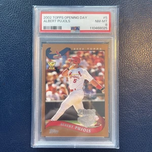 2002 Topps Albert Pujols Opening Day #5 PSA 8 2nd Year Gold Cup - Picture 1 of 2