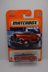 1941 Cadillac Series 62 Convertible Coupe Matchbox 62/100  New Red - Picture 1 of 4
