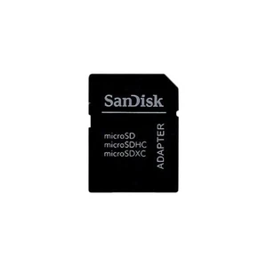 Adaptateur carte mémoire MicroSD vers SD, noir SanDisk - Photo 1 sur 1