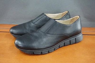 Zapatos Mocasines Amalfi by Rangoni para Mujer Talla 8 Cuero Negro Sin Cordones Hechos en Italia Foto 1 de 4