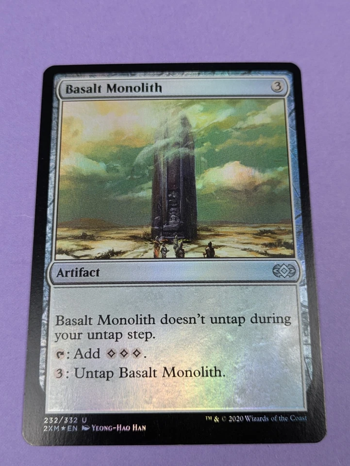 MTG Magic: Double Masters: Basalt Monolith Foil #232/332 Uncommon - NM - Image 1 of 3