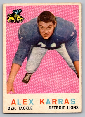 1959 TOPPS #103 ALEX KARRAS LIONS ROOKIE - Image 1 of 3