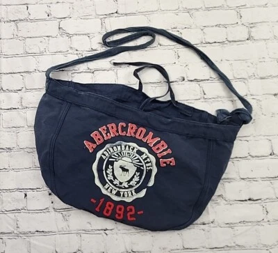 VTG Y2K Abercrombie & Fitch Jumbo Weekender XL Canvas Tote Shoulder Bag Moose - Image 1 of 4
