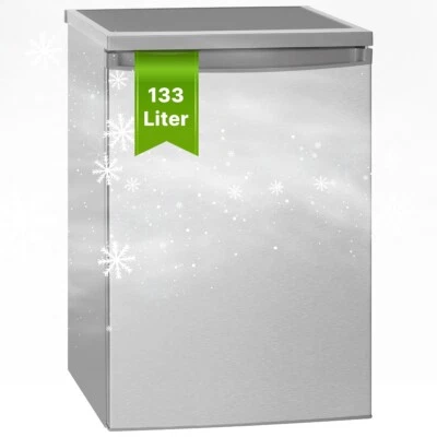 Bomann Vollraumkühlschrank VS 2185.1 inox, 133 L, LED-Beleuchtung, NEU - Bild 1 von 4