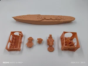 3d Printed 1/700 France Lyon-class Battleship(full Hull/waterline) - Picture 1 of 6