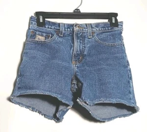 Cruel Girl Low Rise Relaxed Size 1 Regular Blue Denim Cutoff Shorts - Picture 1 of 12