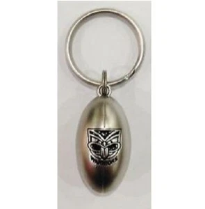 333180 NEW ZEALAND WARRIORS NRL TEAM 3D SILVER FOOTBALL KEY RING KEYRING - Picture 1 of 1