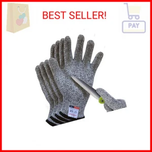 Cutting Gloves, 2 Pairs of Cut Resistant Gloves Food Grade, Kitchen Gloves for C - Picture 1 of 2