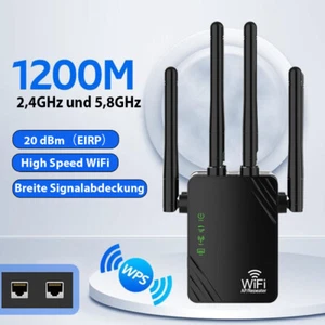 Ripetitore WiFi Router Range Amplificatore Segnale WIFI Access Point Booster 1200Mbps - Foto 1 di 24