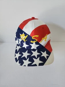 Cappello snapback vintage USA United States Stars Nissin berretto regolabile, bianco rosso - Foto 1 di 12
