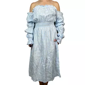 NWT Sleeper Michelin Dress Blue Vichy Size XL - Picture 1 of 16