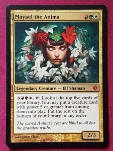 Magic The Gathering SHARDS OF ALARA MAYAEL THE ANIMA red/green/white card MTG - Bild 1 von 2