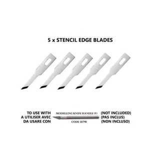 STENCIL EDGE BLADES (5) FOR NO.1 HANDLE - Imagen 1 de 1