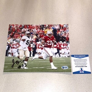 JONATHAN TAYLOR autographed signed 8X10 WISCONSIN BADGERS BECKETT BAS COA Z06386 - Picture 1 of 1