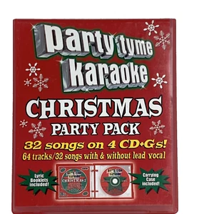 Christmas Party Pack Party Tyme Karaoke 32 Songs Includes Booklets Z1 - Picture 1 of 16